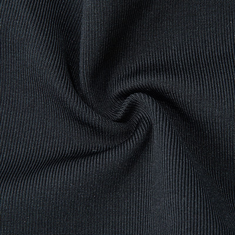 现货厂家直供1*1低弹丝罗纹布 弹力全涤螺纹布 夹克袖口棉服下摆