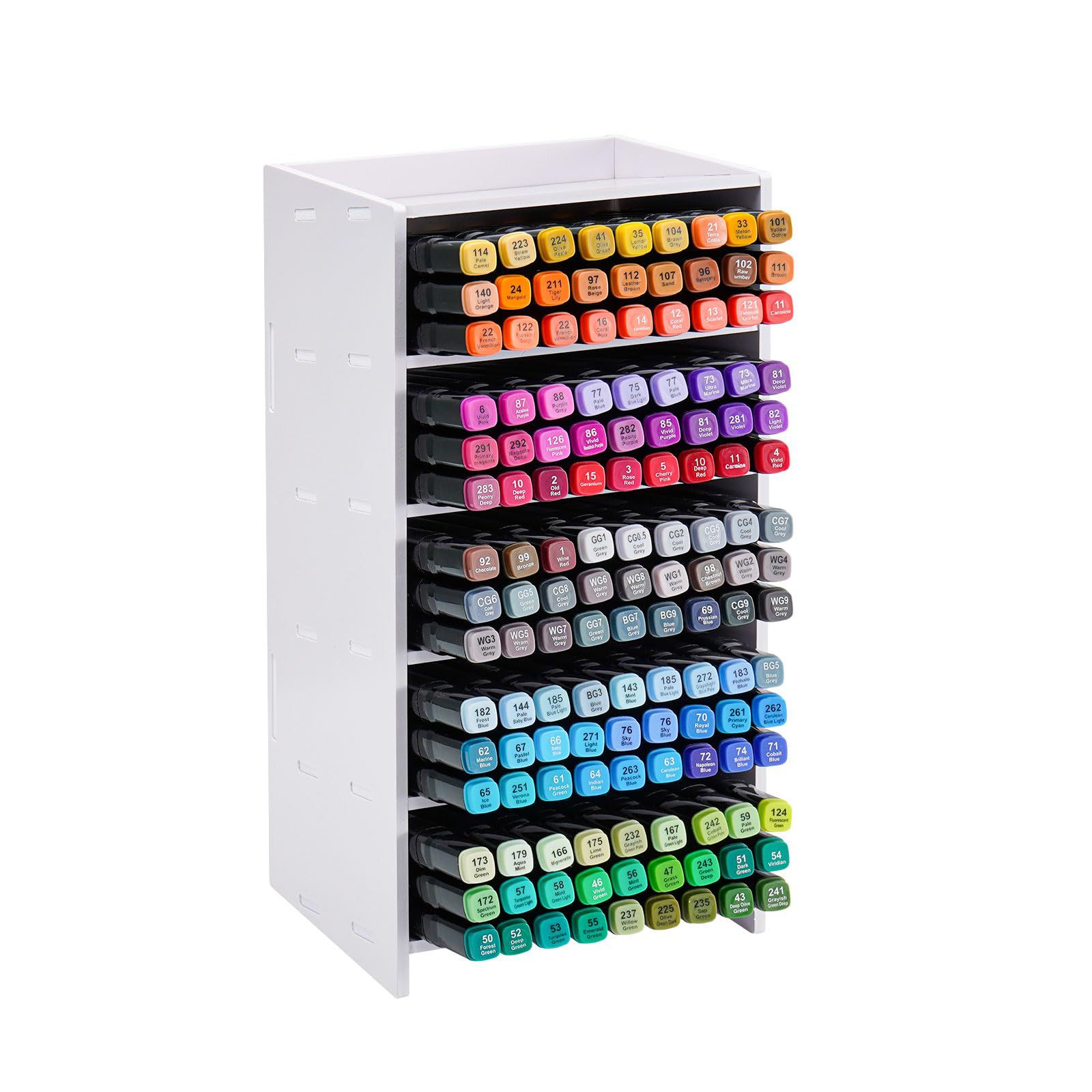 Cross-Border Marker Pen Storage Rack Multi-Layer Desktop Colored Pen and Pencil Storage Display Rack Desk Stationery Organizer