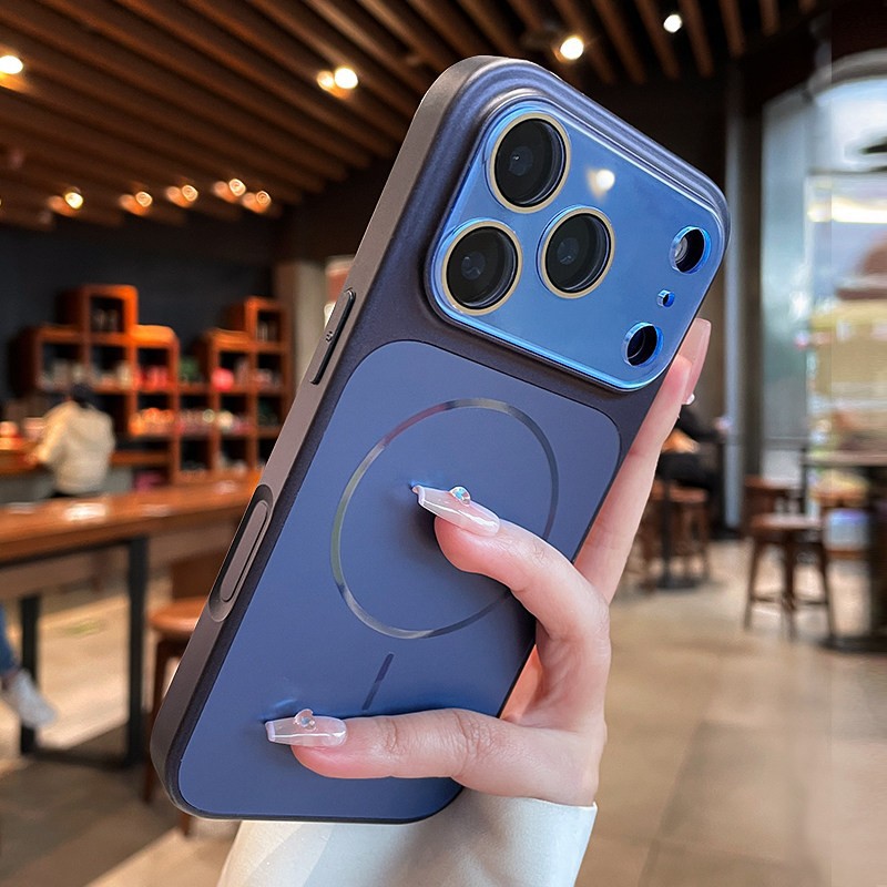 Fluorescencia de gran ventana para iPhone17pro teléfono móvil Apple 13 botón AI de alto nivel de sensación de protección contra caídas