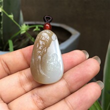 新疆和田玉 糖料 黄口料 黄玉 招财保平安 武财神 忠义 关公 挂件