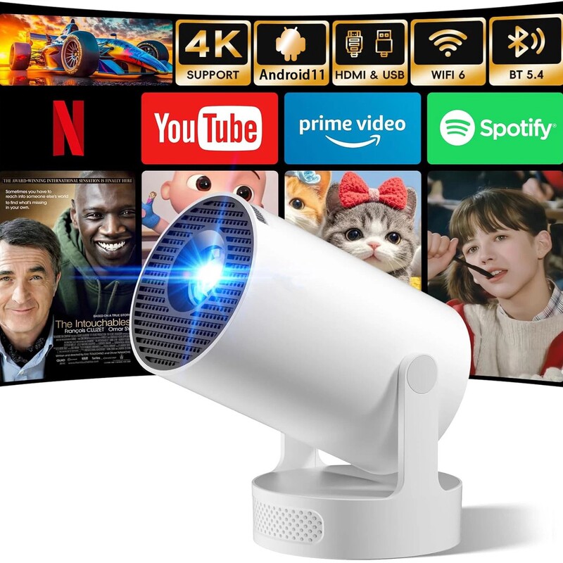 Cross-Border New Short Throw Hy300Ultra High-Definition 4K Projector Home Portable Mini Small Android Projector