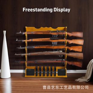 实木壁挂式弹枪架多层散多格手枪存储架室内墙上玩具枪猎枪弓箭-阿里巴巴