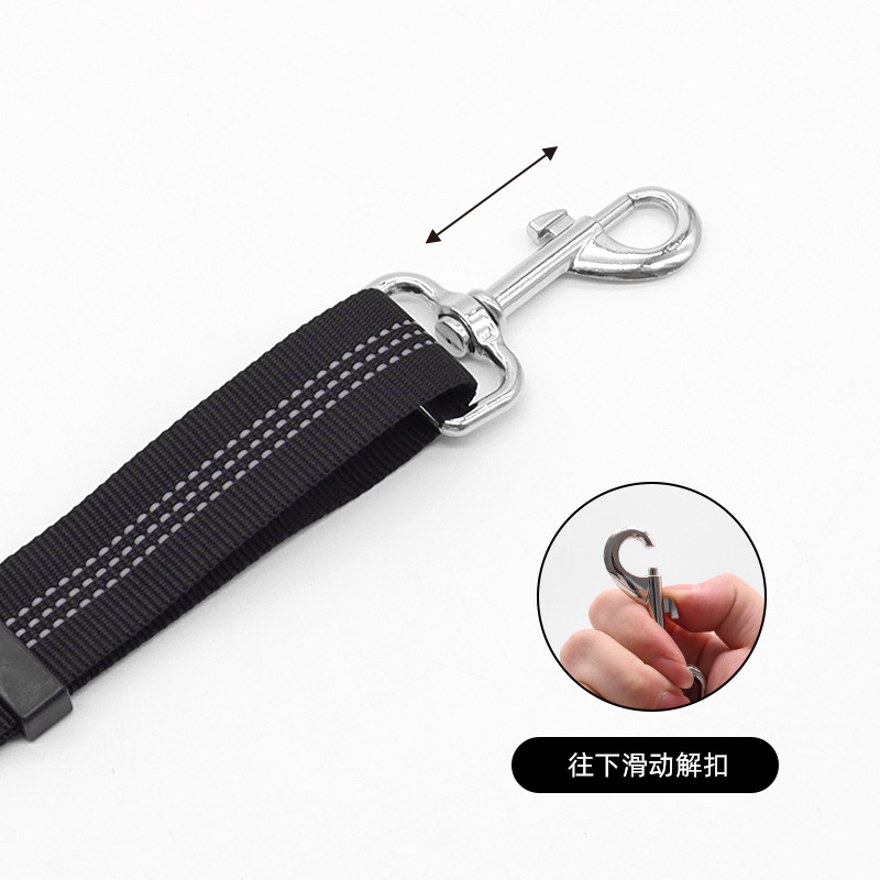 Cinturón de seguridad para automóvil para mascotas Cuerda de tracción del asiento trasero del automóvil Cuerda de seguridad para perros a prueba de explosiones Cuerda de seguridad para perros grande