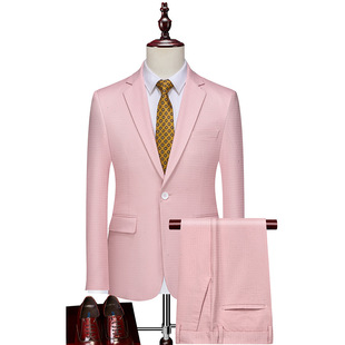 Amazon Foreign Trade Cross-border New Men's Suit suit Korean Slim-fit Suit Two-piece Men's Wedding Dress