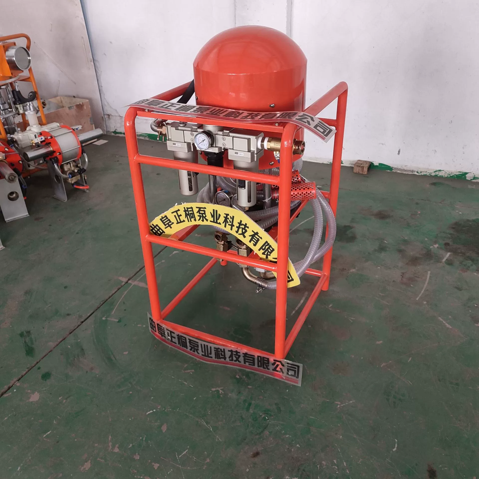 Настенный водонепроницаемый двухцилиндровый двухжидкостный пневматический насос для затирки ZBQS12-10, цементная штукатурка, химическая штукатурка, машина двойного назначения для затирки