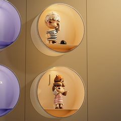 ブラインドボックス収納展示棚壁掛け式バブルマット展示箱陳列壁掛け棚透明手作りキャビネット