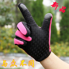 Gloves Wholesale Men's and Women's Cycling Gloves Full Finger Cycling Gloves Outdoor Sports Zipper Warm Touch Screen Gloves