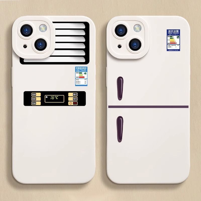 Cartoon Mini Refrigerator Apple 13 Phone Case iphone14/12pro Soft XSMax Silicone Drop-Resistant 7/8/9 Cartoon Mini Refrigerator Apple 13 Phone Case iphone14/12pro Soft XSMax Silicone Drop-Resistant 7/8/9