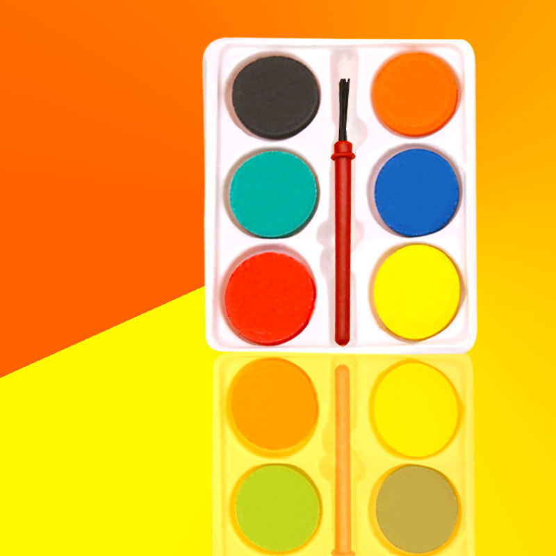 Acuarela Sólida Infantil de 6 Colores para Pintura y Dibujo image 4