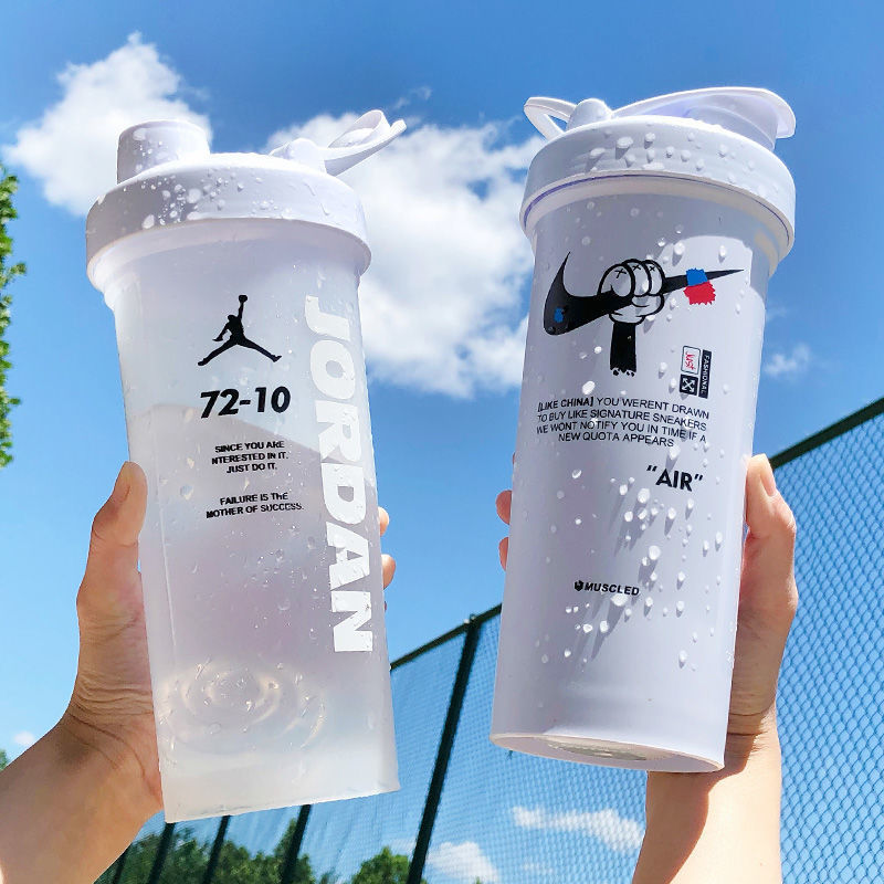 Shake Cup Sports Water Cup Portable Male Student Plastic Water Cup Large Capacity Water Kettle Anti-fall High Temperature Fitness Cup
