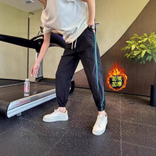 2025新款修身休闲裤男韩版潮流百搭裤子加绒冬季九分裤休闲裤