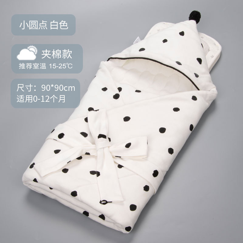 Wave dot black [spring and autumn medium thick cotton]]