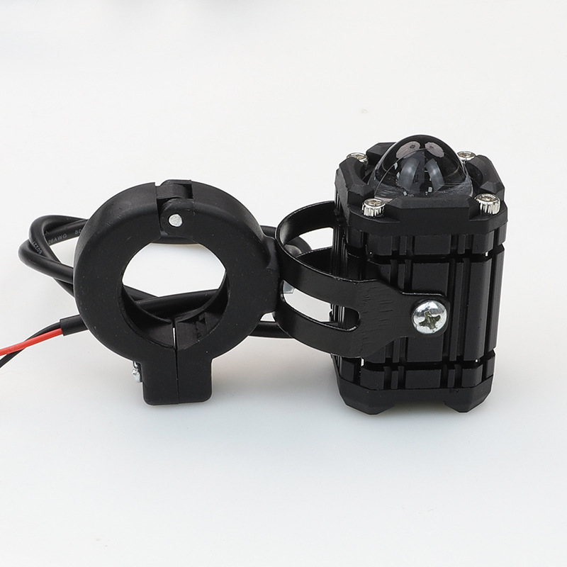 New wide-voltage motorcycle spotlight with demon eye LED pair lights, modified super-bright front headlight for motorcycles