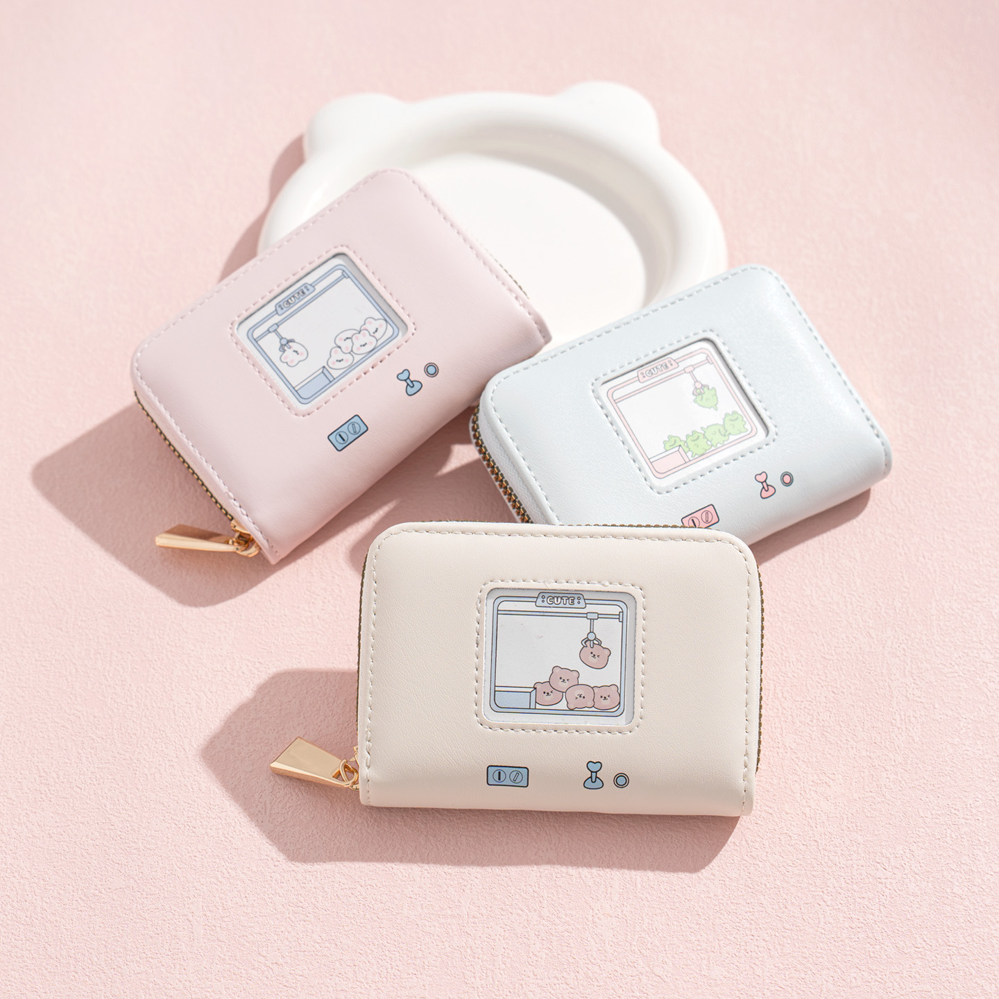 Bolsa de tarjetas, nuevo mini bolso de cambio lindo, bolsa de tarjetas de órgano animal