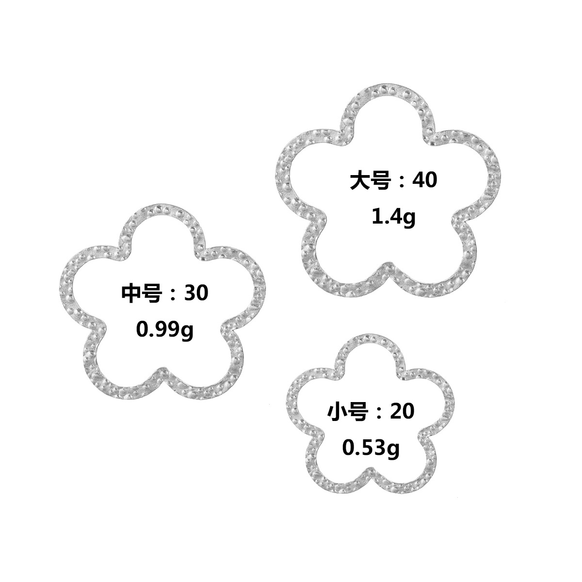 Flores - color acero