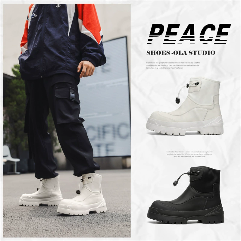 Martin сапоги мужской 2024 новый толстой подошвы увеличены на открытом воздухе походные сапоги один педал сапоги для мужчин 4722-J