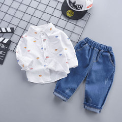 卸売り男児春装セット2022新型ファッション格好いい赤ちゃんの赤ちゃん春秋1 ~ 3歳の子供服