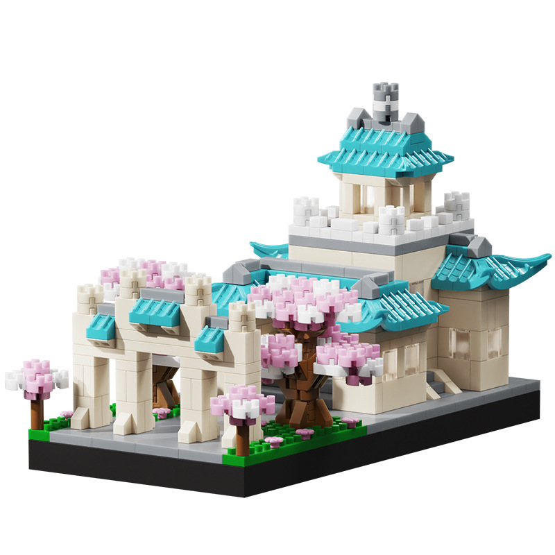 Compatible con Le Guochao Beijing Tsinghua Universidad de China modelo de construcción de bloques ensamblados juguetes para niños al por mayor