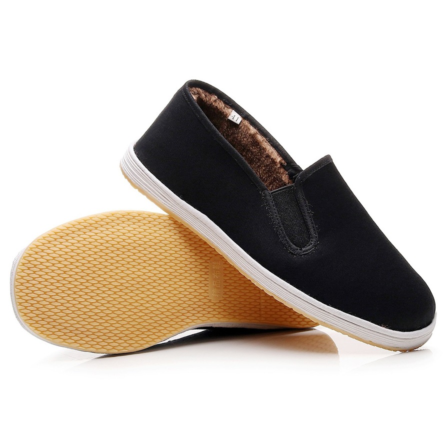 Old Beijing Thousand-Layer Cloth Shoes, Non-Slip and Velvet, Men's Winter Warm Walking and Driving Casual Shoes