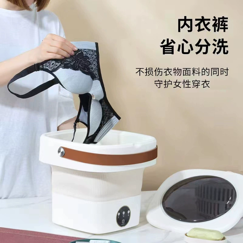 扬子 4.5L folding washing machine socks underwear mini small washing machine baby clothes washing machine in stock