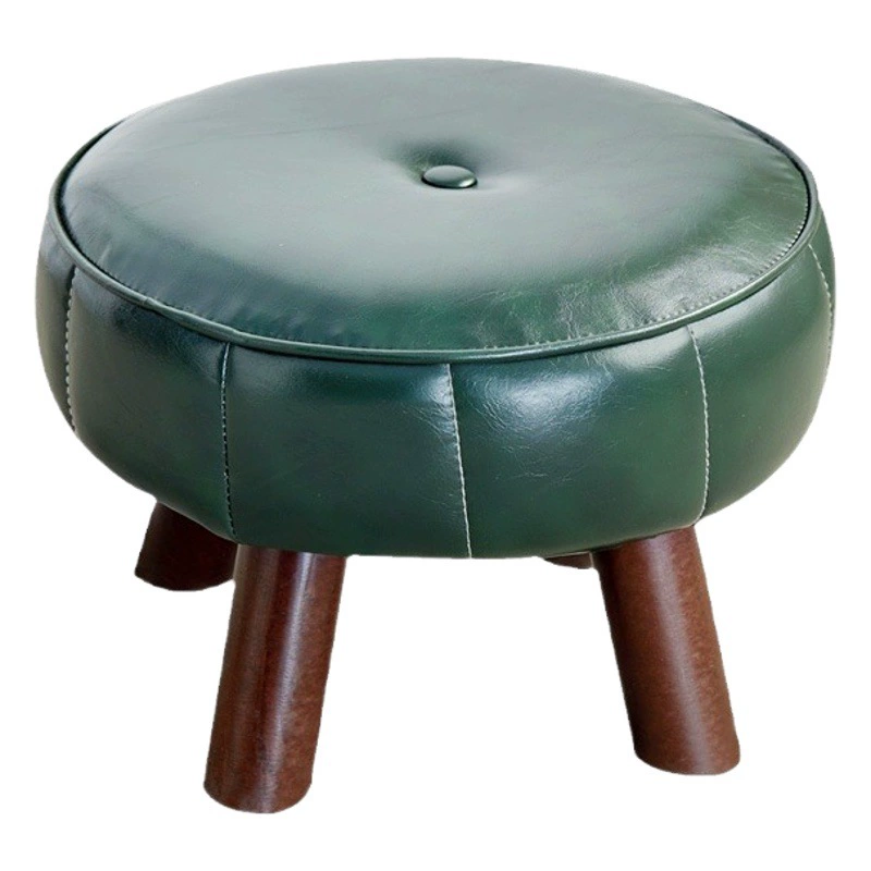 Табурет домашний низкий стул гостиная диван стул из цельного дерева