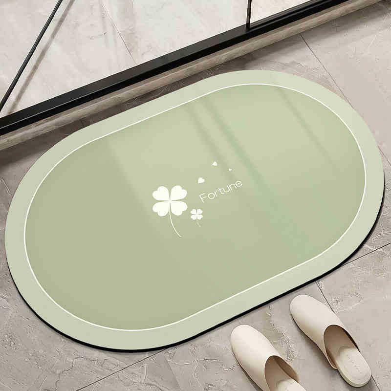 Moderno simple alfombra de barro de diatomeas color sólido absorción de agua alfombra de suelo de secado rápido inodoro antideslizante fácil de cuidar alfombra de pies