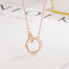 Advanced necklace for beloved suitable for men and women for St. Valentine's Day, light luxury style, high-quality style, Birthday gift