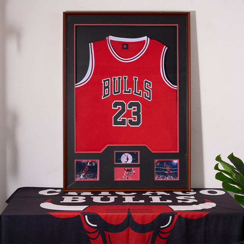 Star Shirt Framed Picture Frame Basket Football Jersey Table Tennis Star Commemorative Display Frame Signature Collection Display