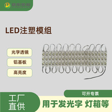 12VLED单色RGB幻彩注塑透镜漫反射滴胶防雨发光字模组灯箱发光字