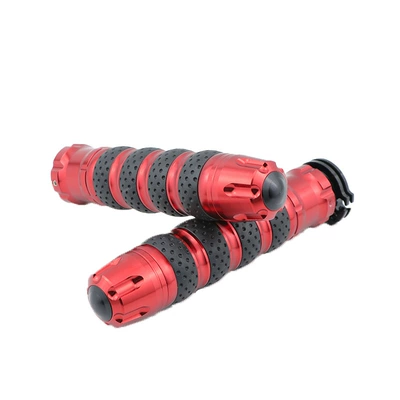 Motorcycle Handle Cover Universal Cnc Aluminum Alloy - red-1-pair-pvc-box