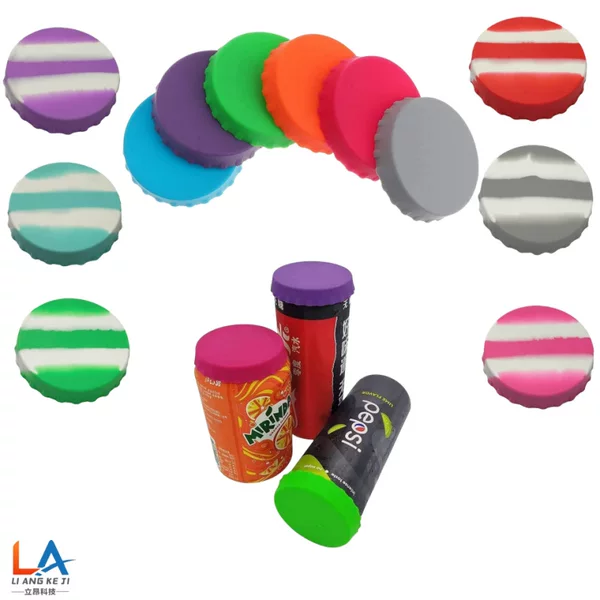 Amazon Spot Silicone Cola Can Lid Leak-Proof Sealed Beer Bottle Lid Soda Can Lid Available in Multiple Colors