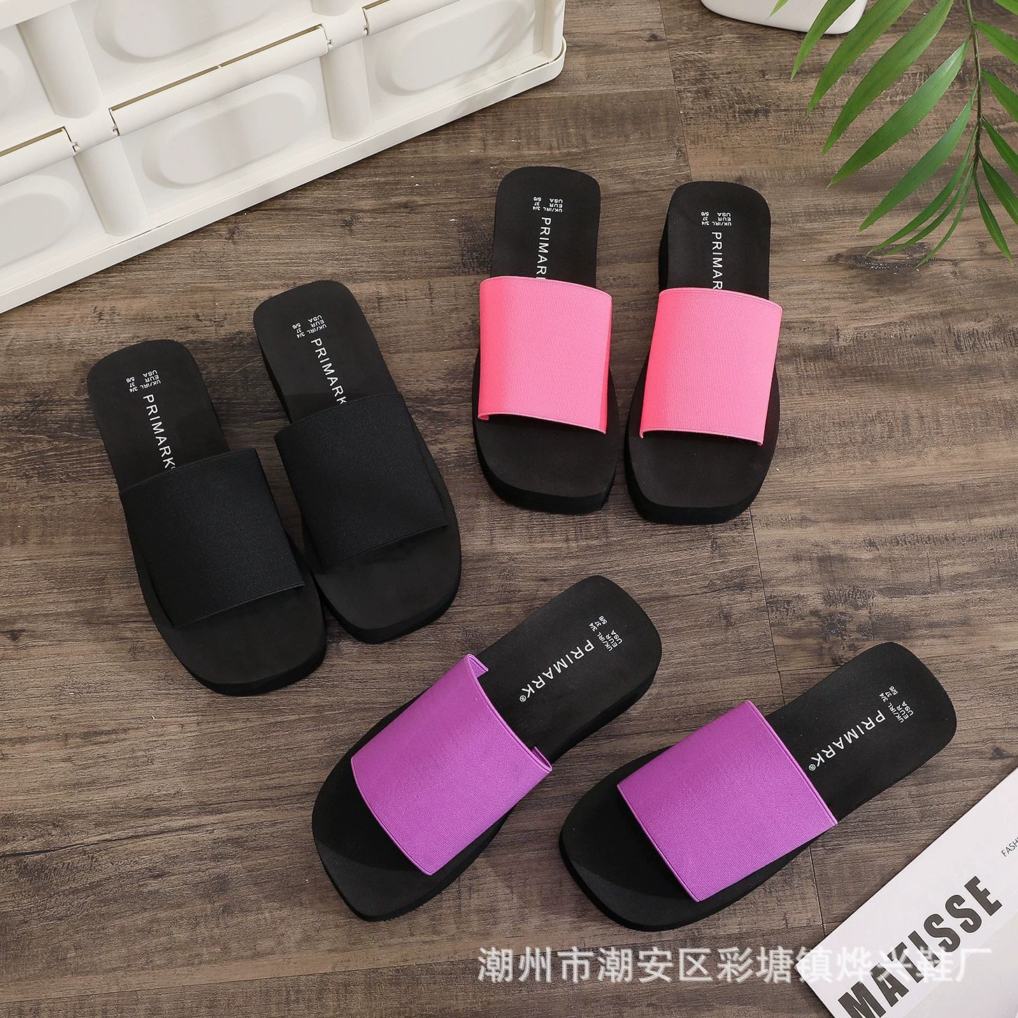 Летние женские шлепанцы, европейская и американская мода, сандалии на платформе 5 см, толстая подошва, прямые продажи с фабрики