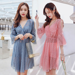 Fairy-like Swimsuit Women's Bikini Two-Piece Three-Piece Set Sexy Small-Chest Push-Up Thermal Spa Long-Sleeved Slimming Belly-Covering Women's Swimwear