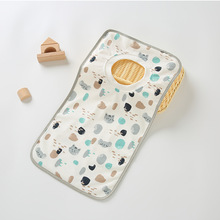 婴幼儿套头口水巾加长加大纯棉宝宝防水围嘴喂奶巾外出便捷跨境