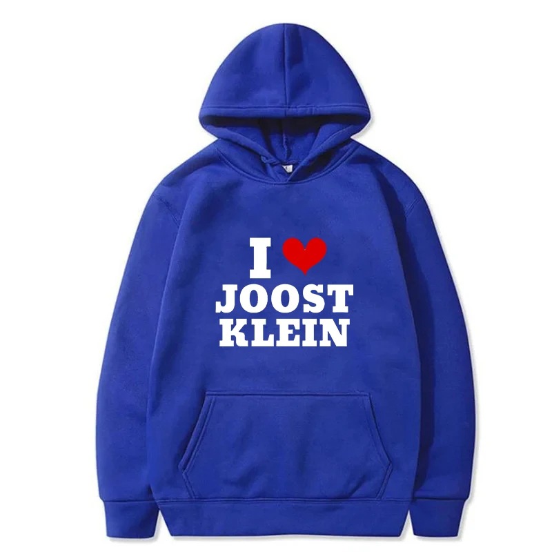 Suéter de hombre 2025 Me encanta Joost Klein estampado patrón divertido jersey retro hip-hop ropa de hombre