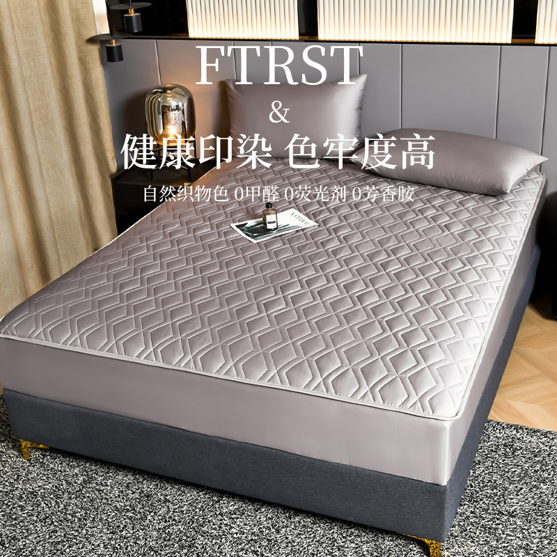 Cama de algodón 60S cubierta de colchón de una sola pieza cubierta de cubierta