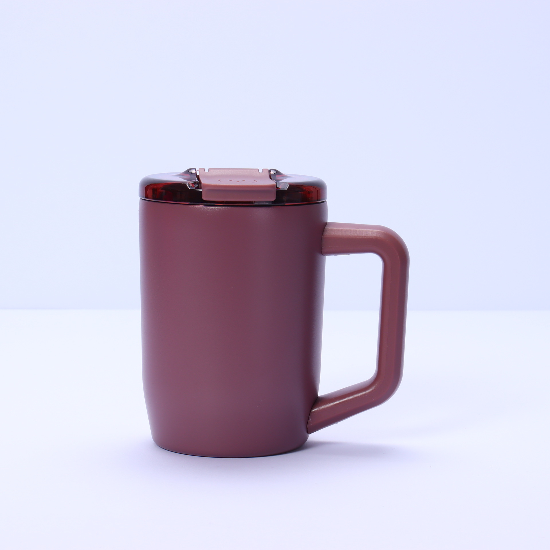Nuevo 15oz taza de mango 304 taza de acero inoxidable con tapa taza de agua de oficina taza de leche taza de mano taza de mango
