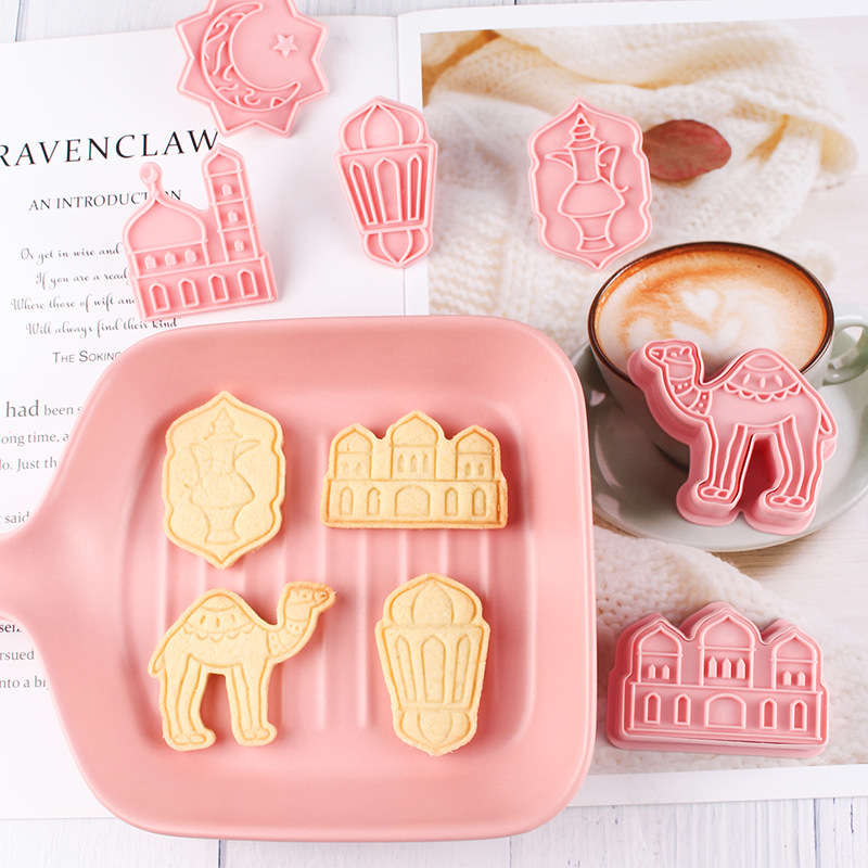 Biscuit Mold 3D Plastic Set for Home Use, Stereo Cake Cookies Pressing Baking Tool, Stamp Mold