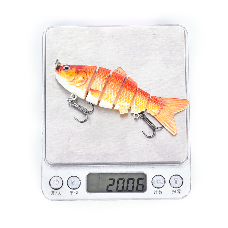 Venta caliente transfronteriza 10CM 20G estilo explosivo de varias secciones cebo sumergido simulación Luya cebo falso