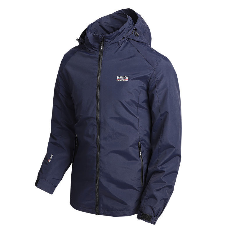 Men's Clothing Spring And Autumn New Casual Loose Oversized Men's Outdoor Waterproof Breathable Quick Drying Jacket_voghion.com