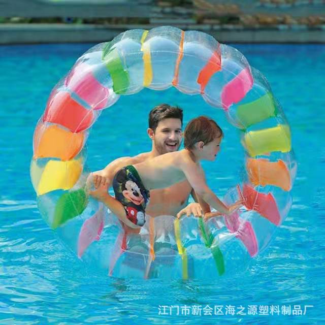 Pvc Inflatable Water Swimming Pool Playground Children's Water Roller Crawling Game Toy Colorful Roller Float