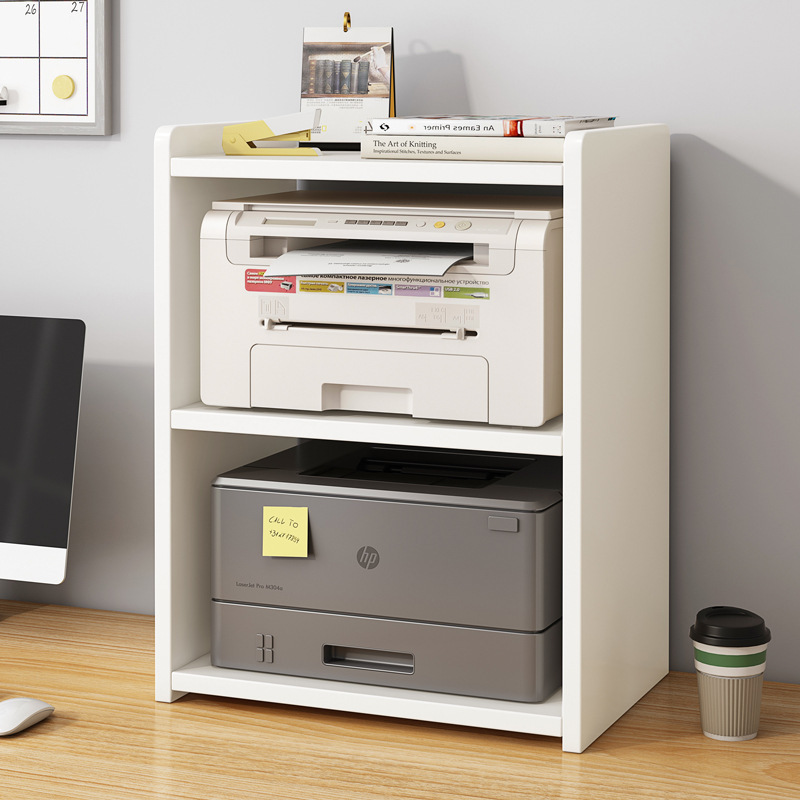 Estante de la impresora de múltiples capas estante de almacenamiento Escritorio de oficina estante pequeño soporte de escritorio estante de la carpeta