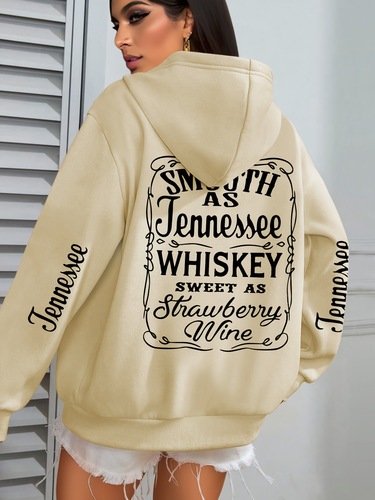 Oxford letter print hooded sweatshirt, casual long-sleeved hooded sweatshirt with pockets, suitable for winter and autumn.