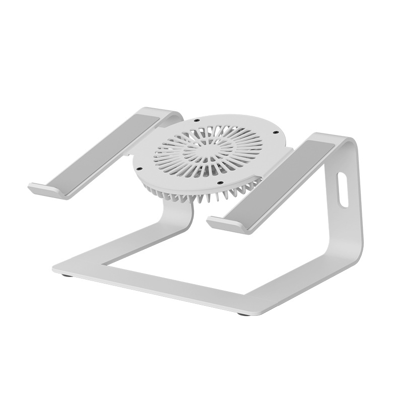 Soporte para computadora portátil con refrigeración, desmontable, portátil para viajes de negocios, soporte para computadora portátil de aleación de aluminio, soporte elevado