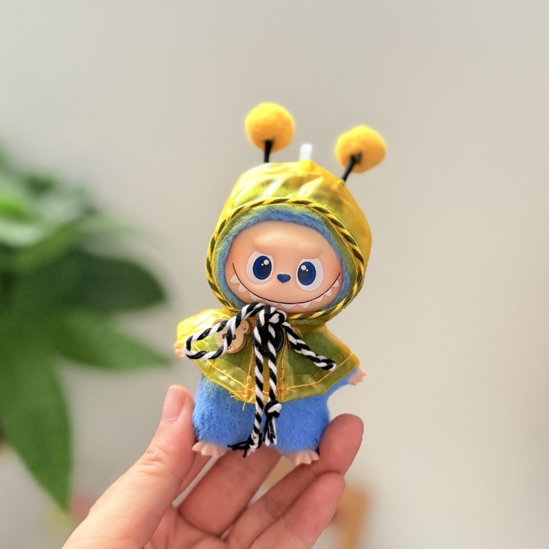 迷你版4.0LABUBU搪胶脸毛绒盲盒玩偶衣服圣诞套装小鼻嘎心底密码|undefined