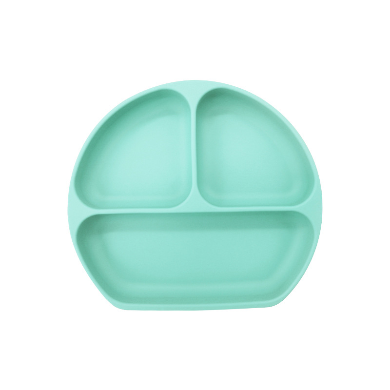Plato de silicona sonriente para bebés Plato de alimentación infantil Plato de alimentación infantil Plato de alimentación con ventura