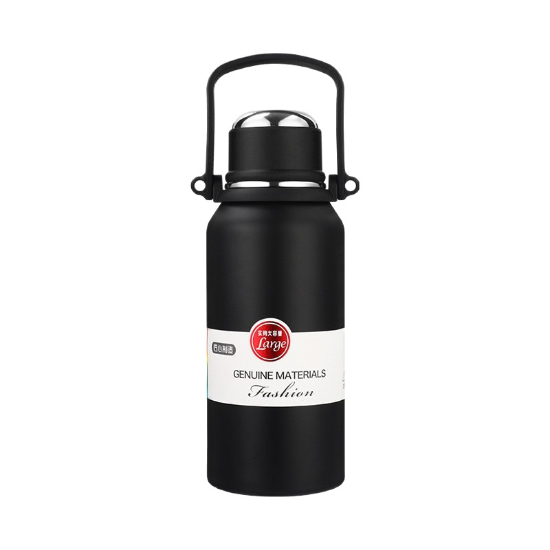 Termo de acero inoxidable 316 para exteriores, botella de agua deportiva de gran capacidad con asa, botella de viaje con doble tapa, gran aislamiento térmico, portátil.