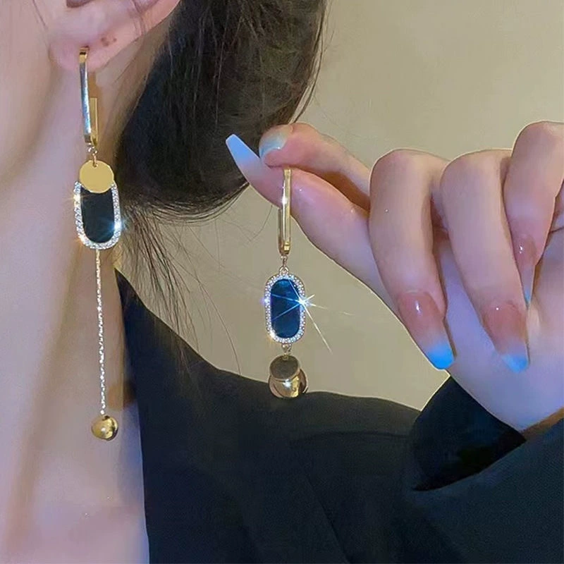 Серьги, ретро серебряная игла из жемчуга, стиль высшего качества, французский стиль, глаз змеи