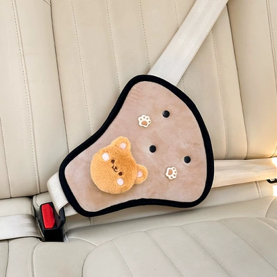 Seat belt shoulder pad pad decoration, child restraint - cloud-panda-paw-triangle-shoulder-pads