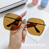 Fashionable sunglasses suitable for men and women, square sun protection cream, glasses, new collection, internet celebrity, Korean style, UF-protection